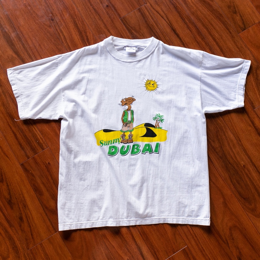 Vintage DeRich Sunny Dubai Camel Graphic T-Shirt